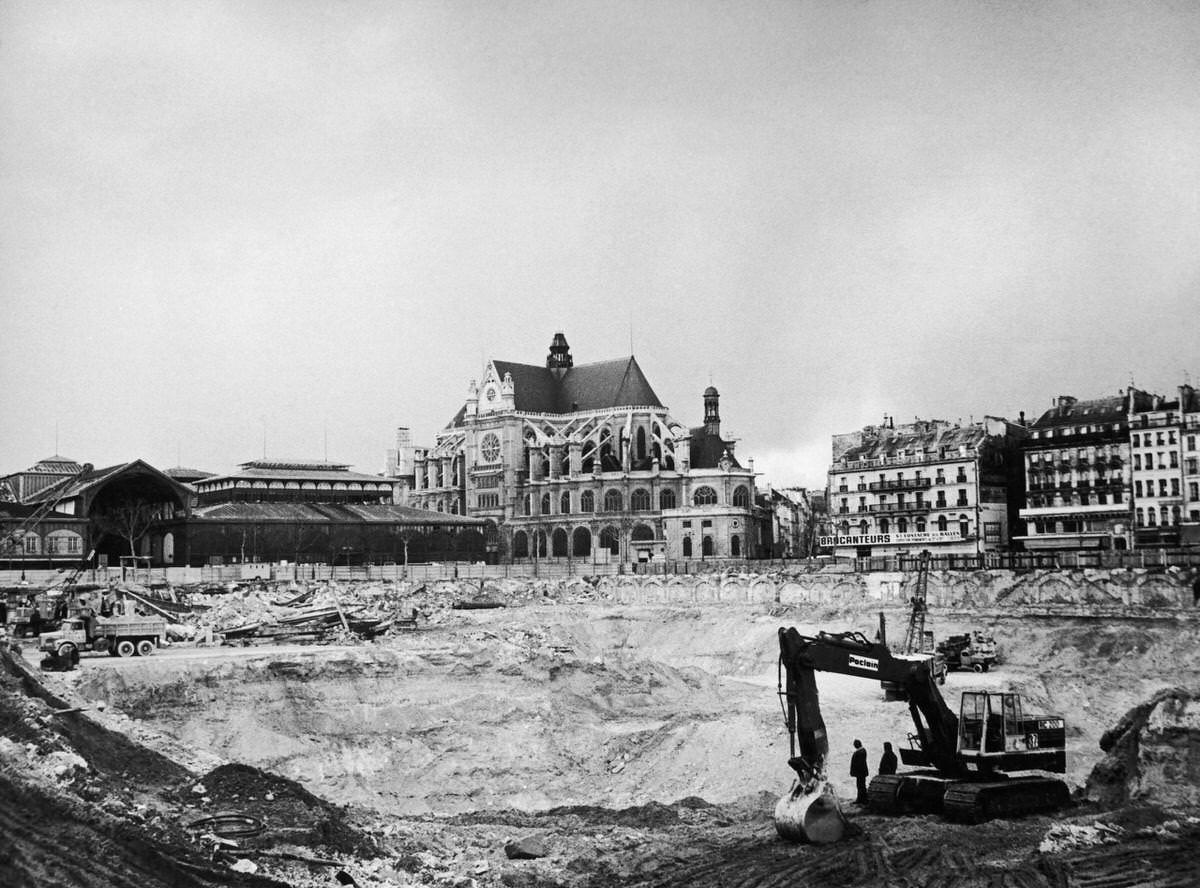 Beaubourg District, The Hole Of The Halles, 1900