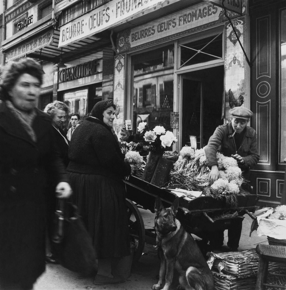 A Wholesaler of Flowers, Les Halles, 1960