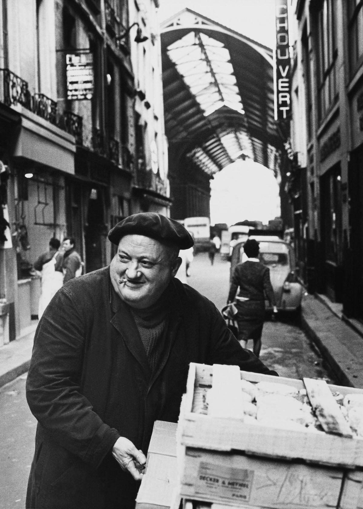 A Wholesaler Smiling, Les Halles, 1960s