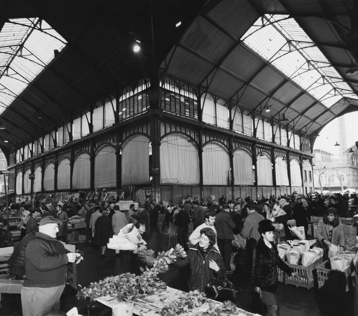 The Flowers Market, Les Halles, 1960s