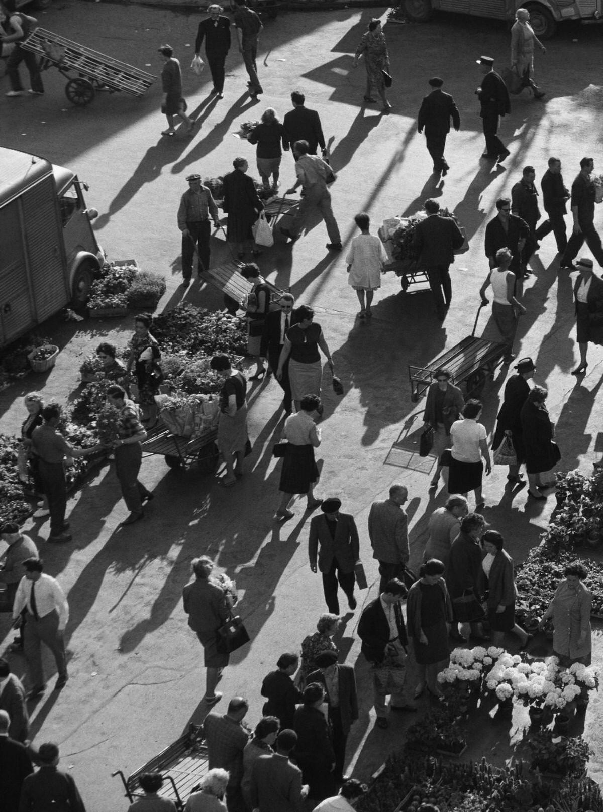 The Flowers Market, Les Halles, 1960s