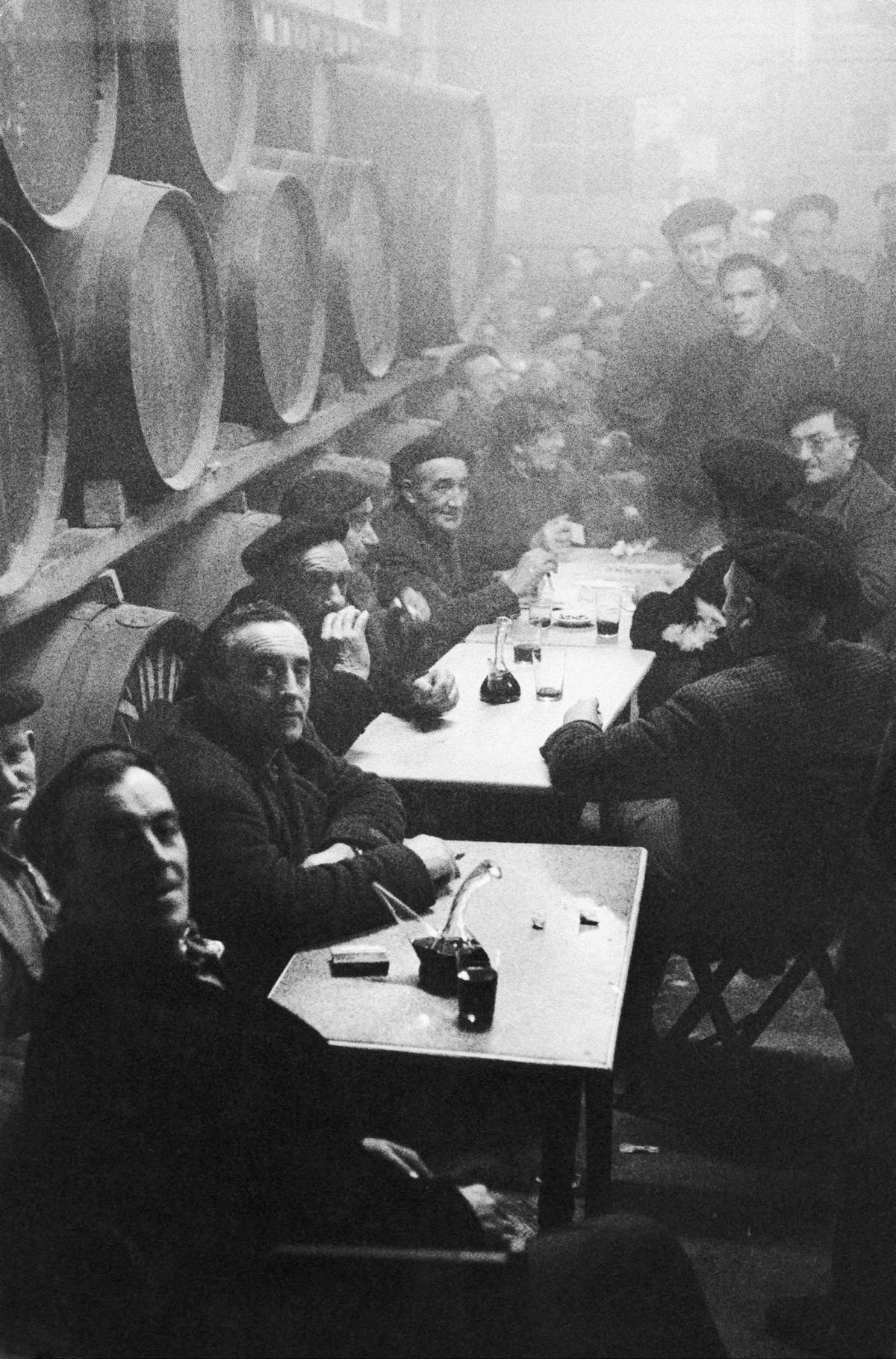 Inside the Wine Cellar, Les Halles, 1960s