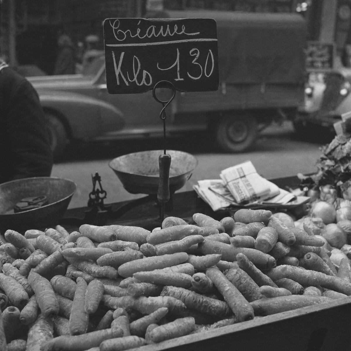 Greengrocers, Les Halles, 1956