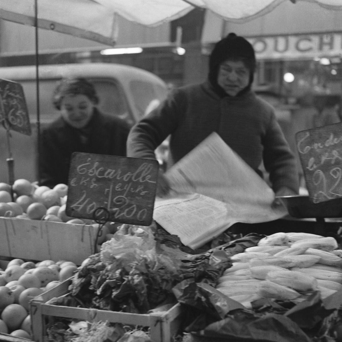 Greengrocers, Les Halles, 1956