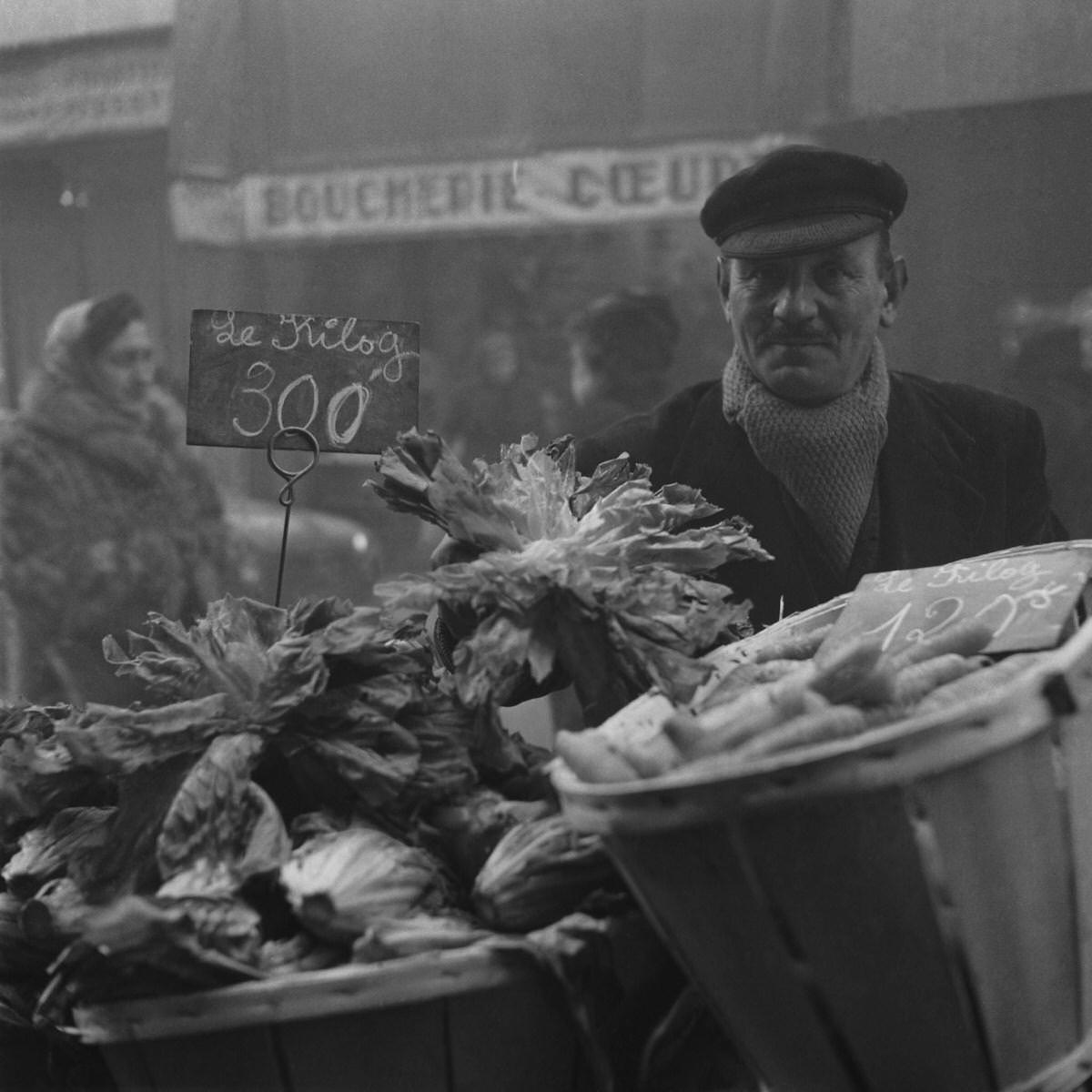 Greengrocers, Les Halles, 1956