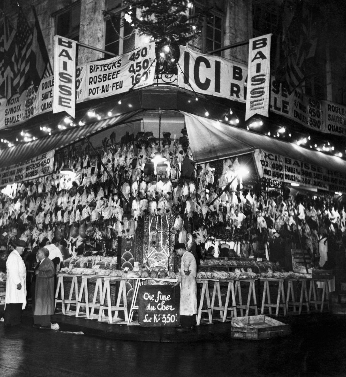 Christmas Poultry, Les Halles, 1954