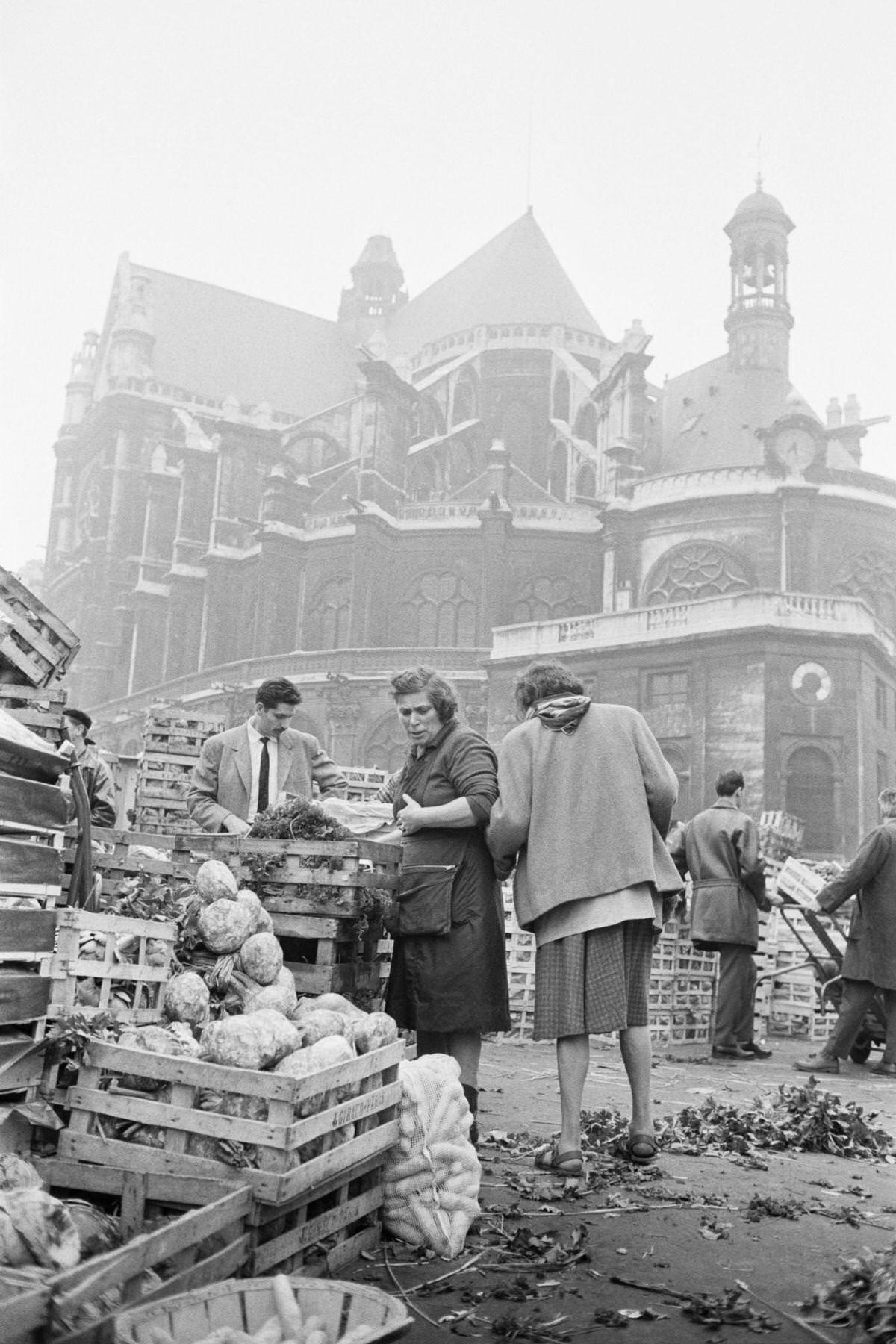 Les Halles of Paris, 1950s