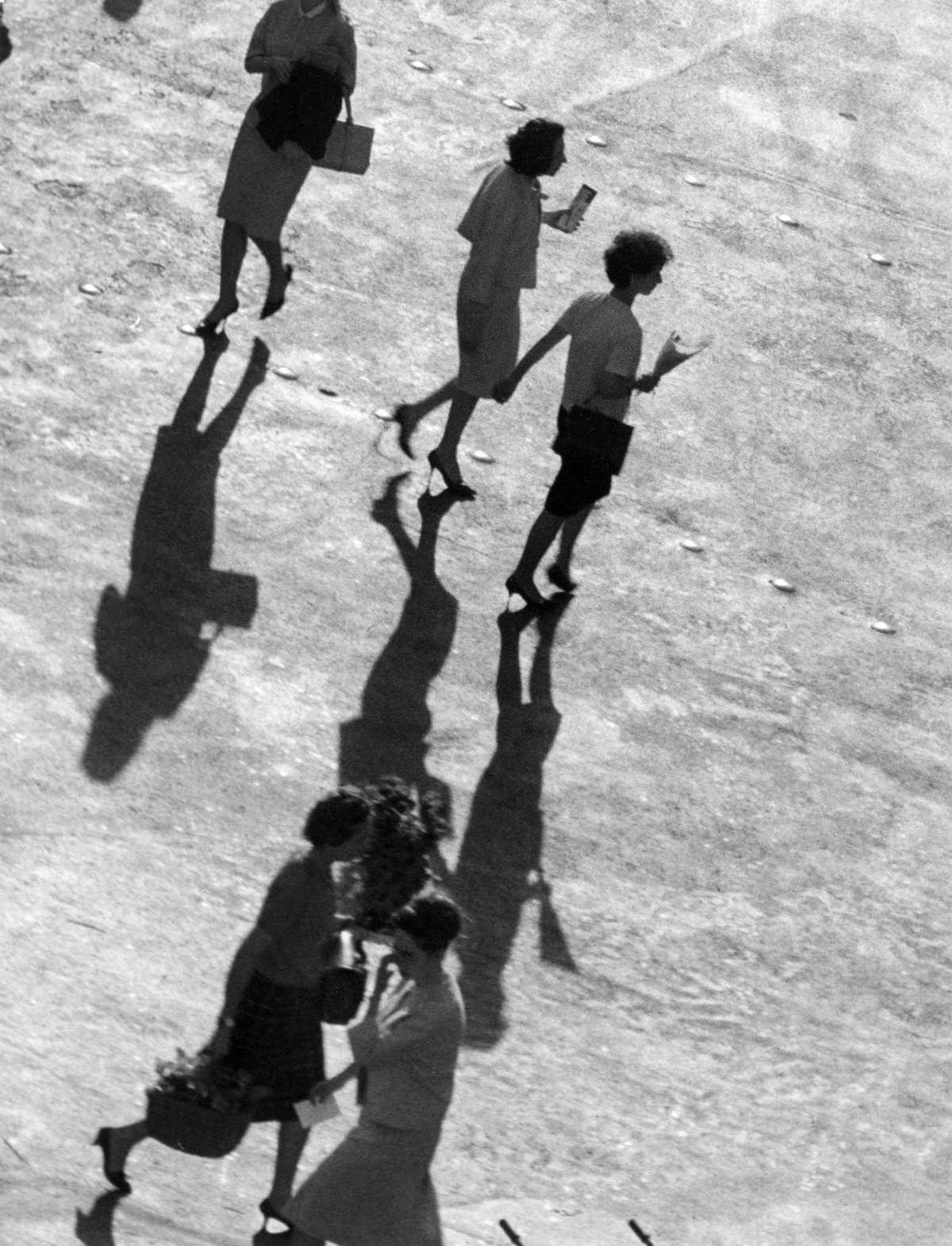 Les Halles quarter in spring, 1964 in Paris