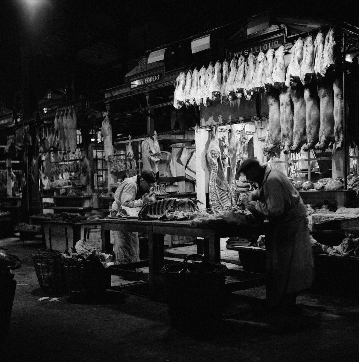 Market of Les Halles in Paris, 1962