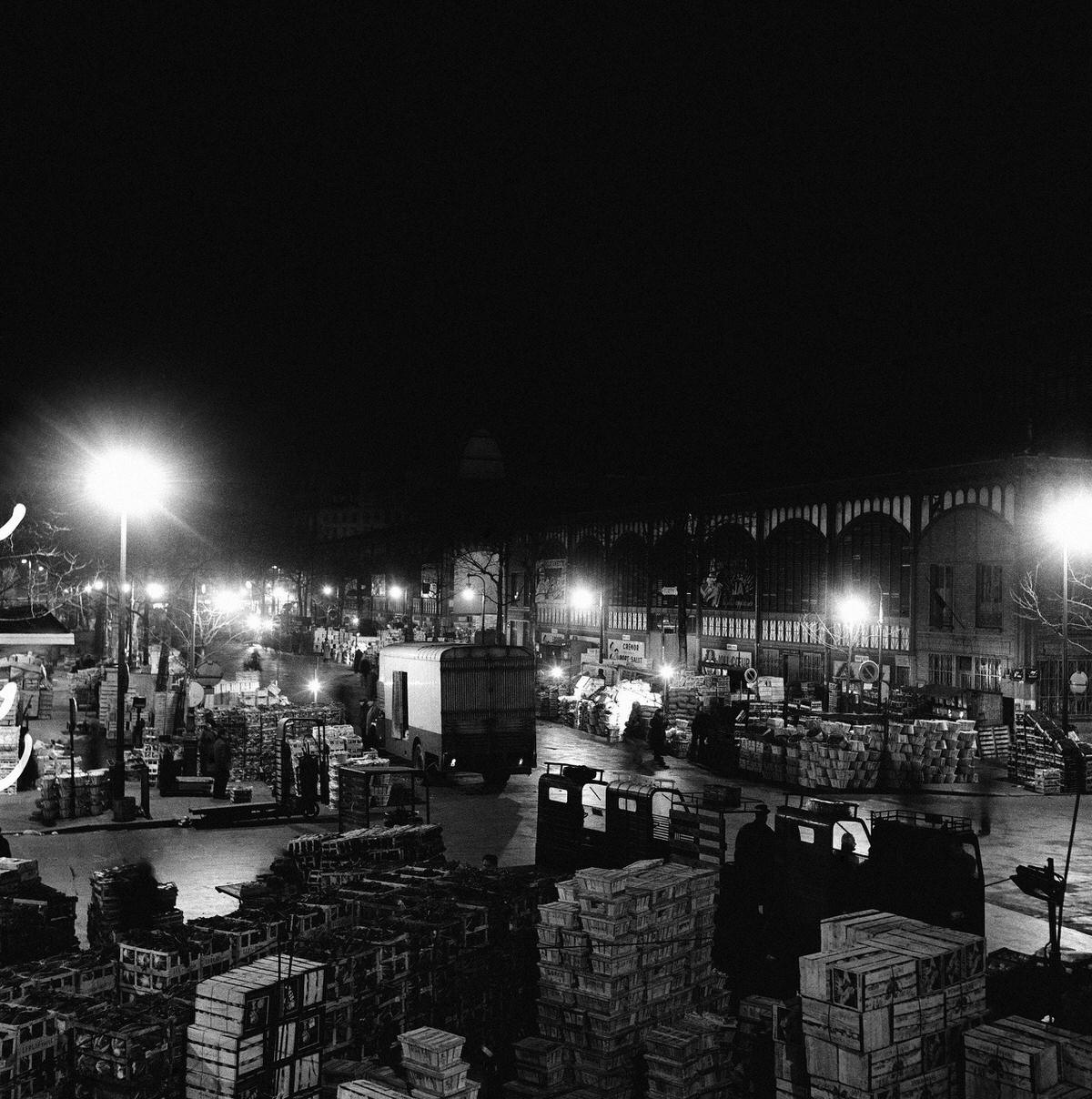 Market of Les Halles in Paris, 1962