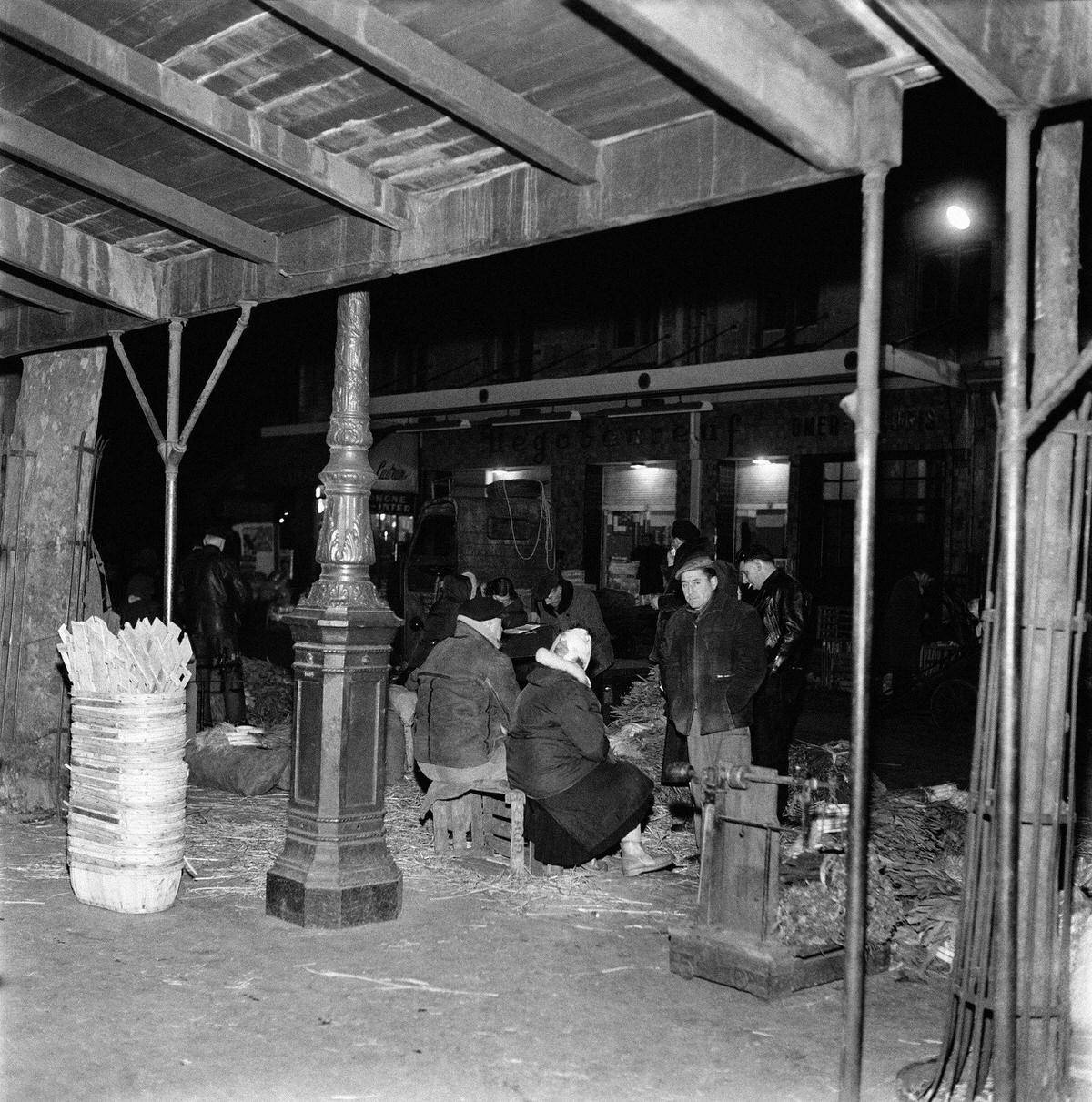 Market of Les Halles in Paris, 1962