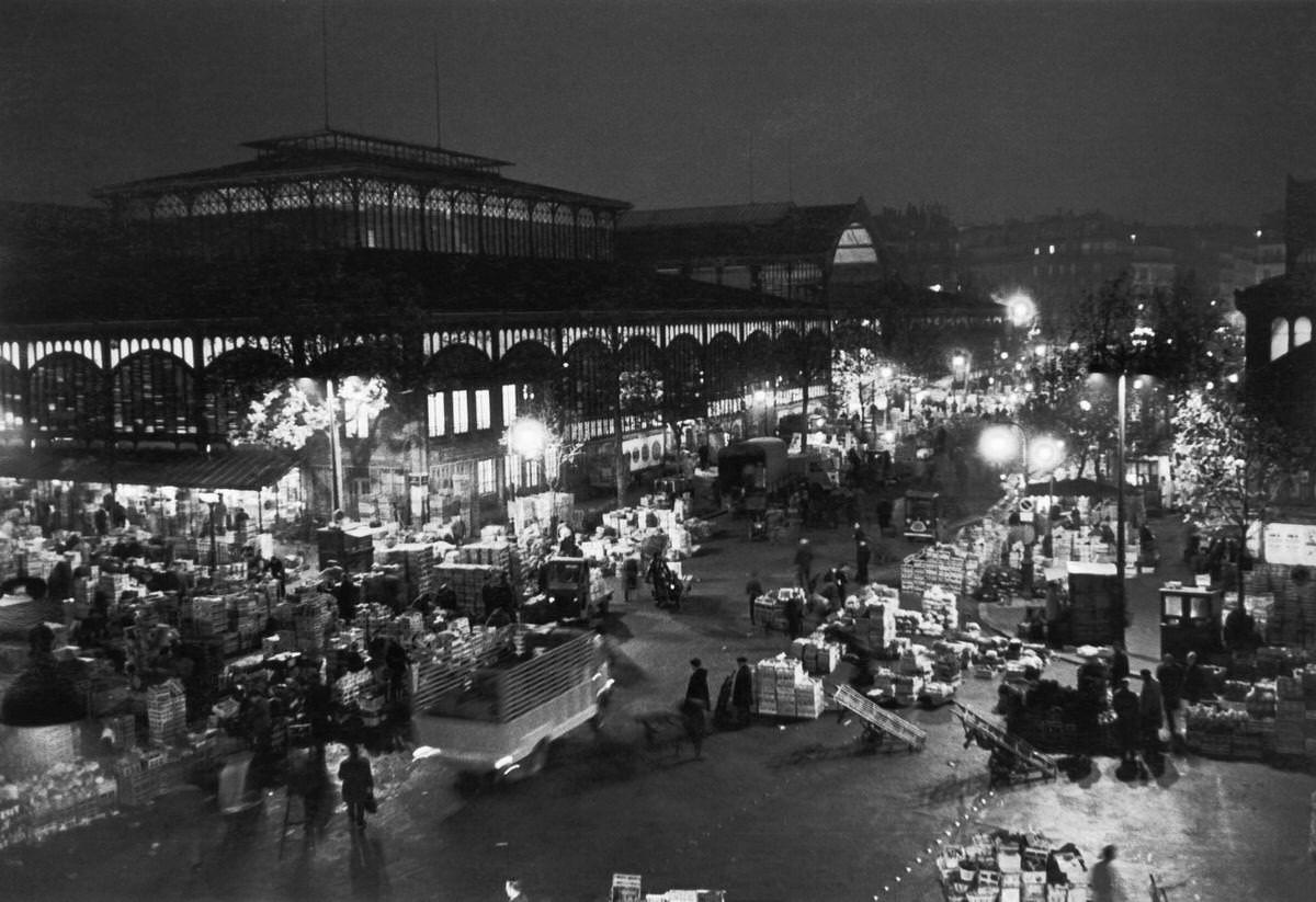 The Halles Market by Night, September 1967