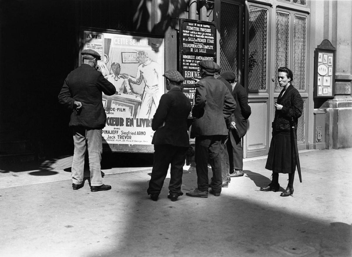 A Movie Theater near Les Halles in August 1929.