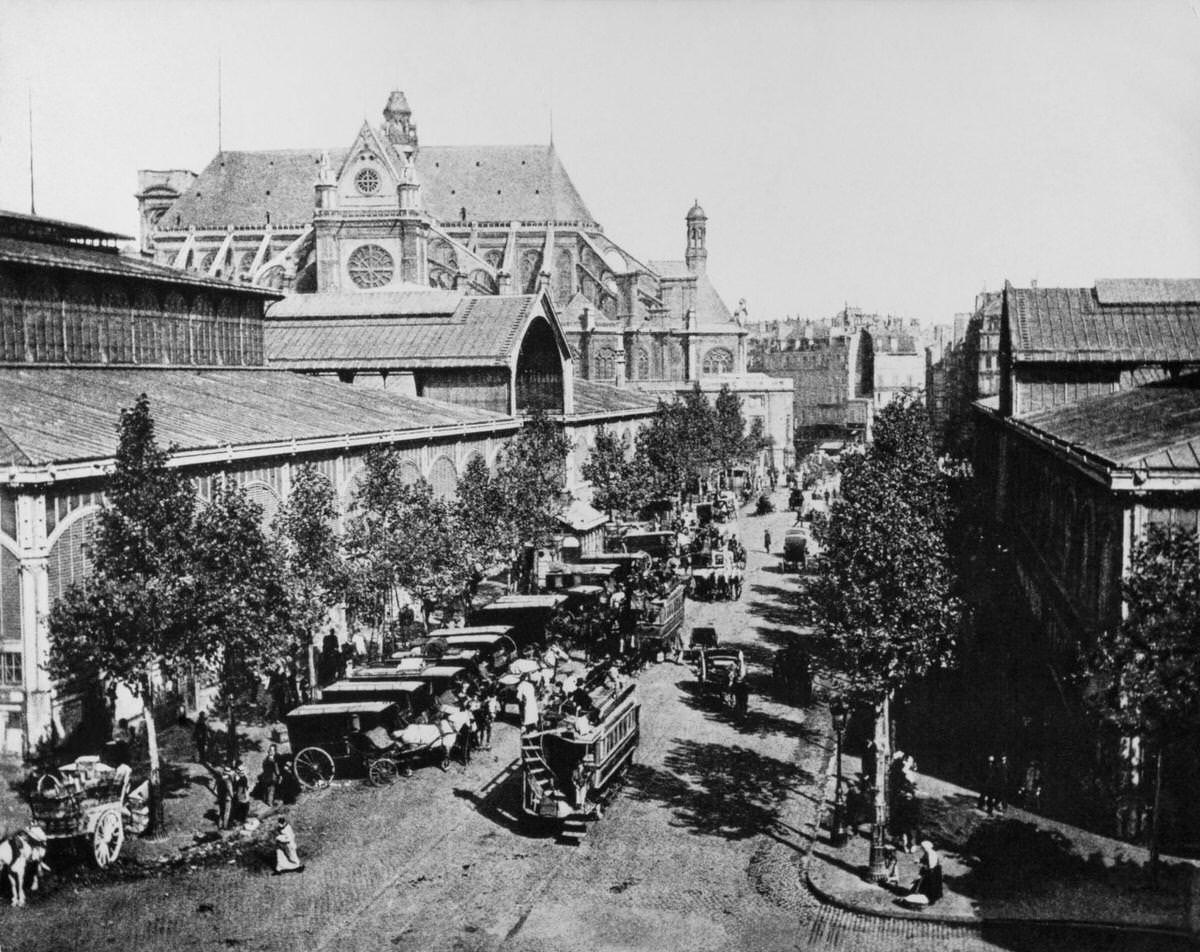Les Halles, 1900