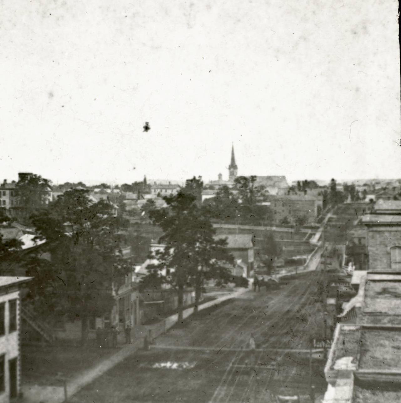 Main Street - north end - Old Main Street bridge, 1875