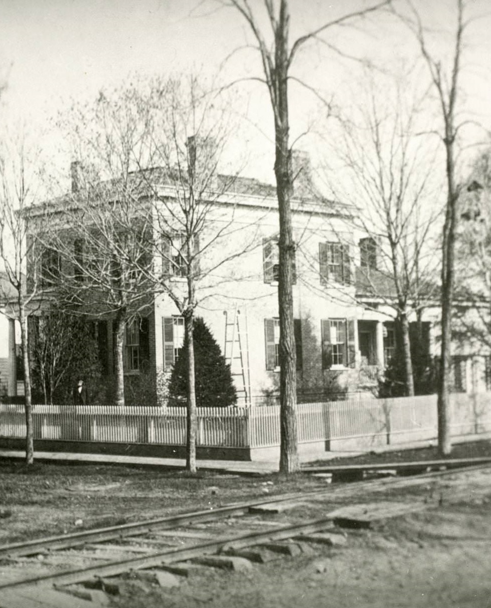 Home of Horace E. Clark located on the southwest corner of Market (56th) Street and West Main Street (13th Avenue), 1867