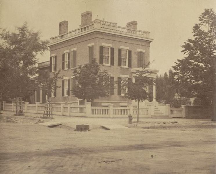 The brick home of Judge Andrew Galbraith Miller at 174 Wisconsin Street, 1875