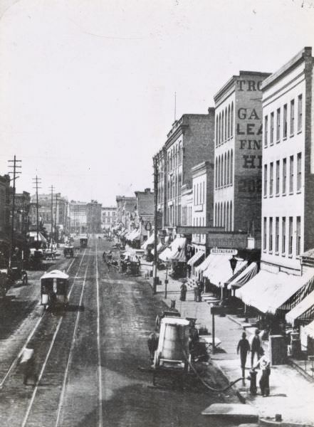 West Water Street seen from Grand Avenue, 1880