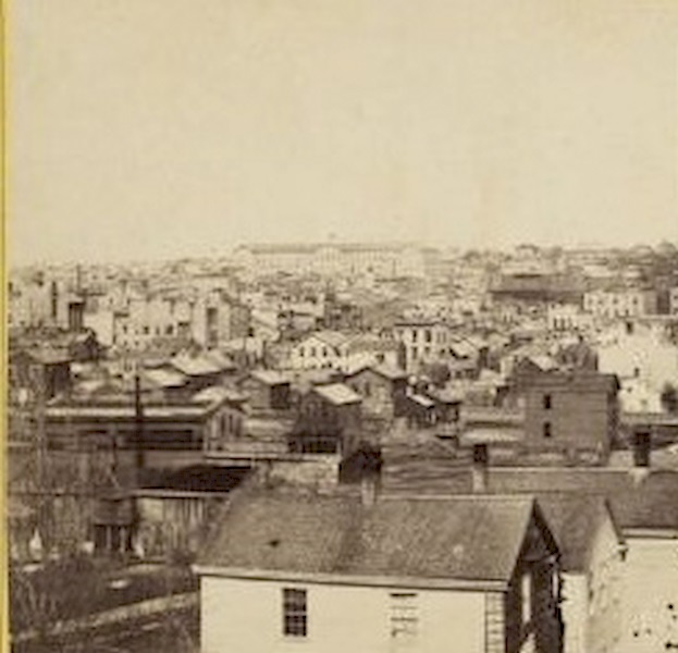 Elevated View with St. Mary's Convent, 1881