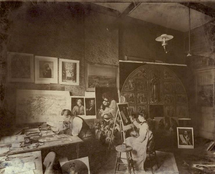 Studio of Panorama Artist, 1885