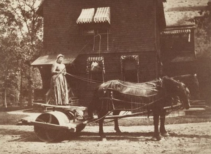 Rolling Machine at Bracken Brae, John Johnston's Country Home, 1891