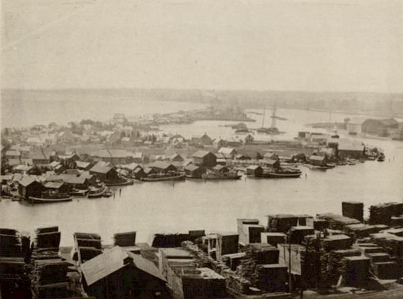 Fishing Huts on Jones Island, 1892