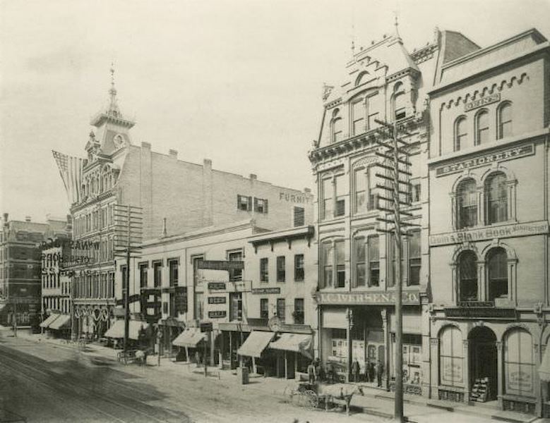 Storefronts of East Water Street, 1895