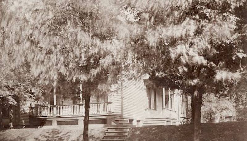 Kremer Homestead.Located on 4th Street; only the first floor is visible through the trees, 1897