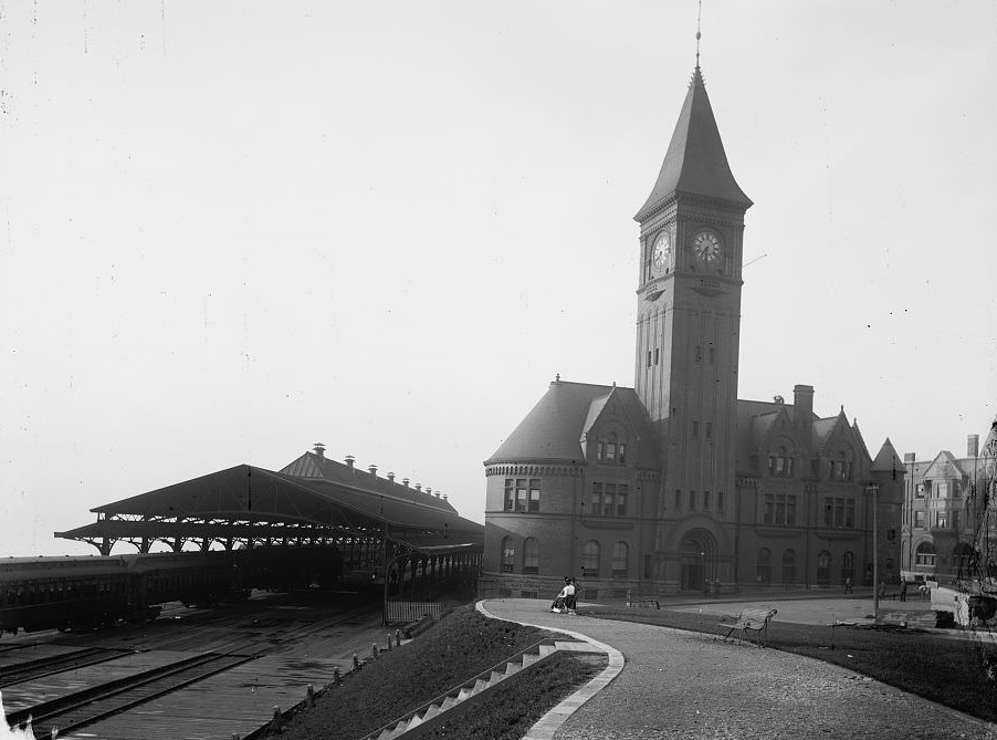 Chicago & North Western Railway Station, Milwaukee, Wisconsin, 1890s