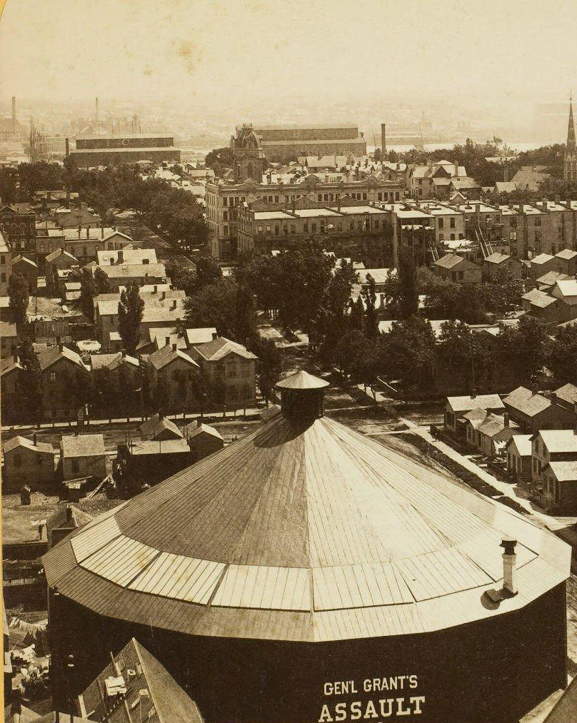 From Dome of Exposition Building, looking South, 1880s.