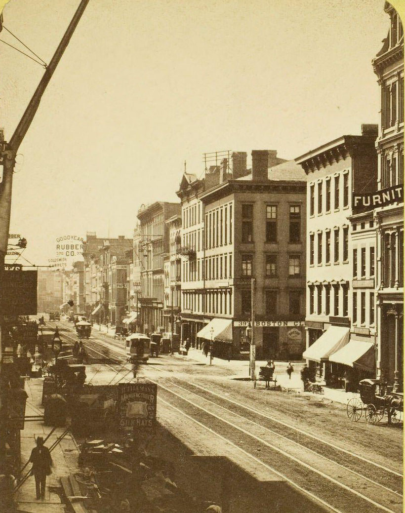 Down East Water St. From The Kirby House, 1880s