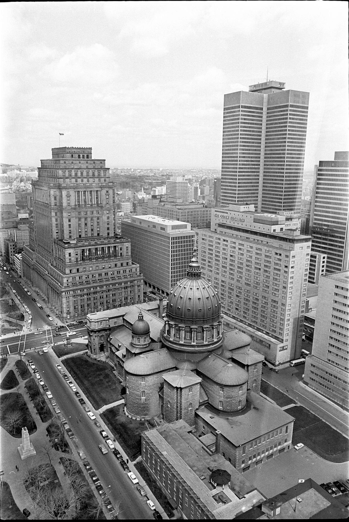 View over Montreal during the Expo 1967