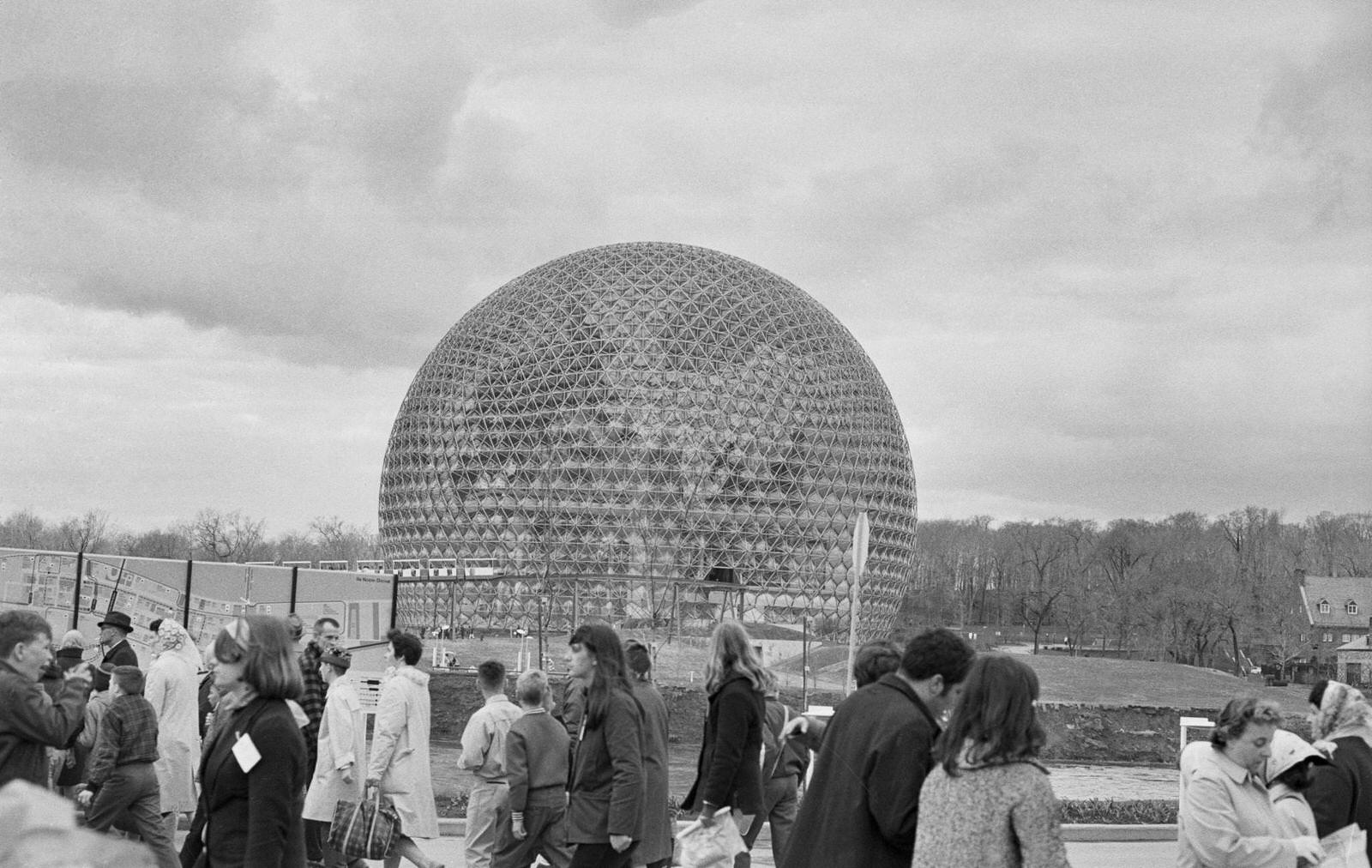 The American pavilion at the 1967 World's Fair in Montreal, Canada, in 1967.