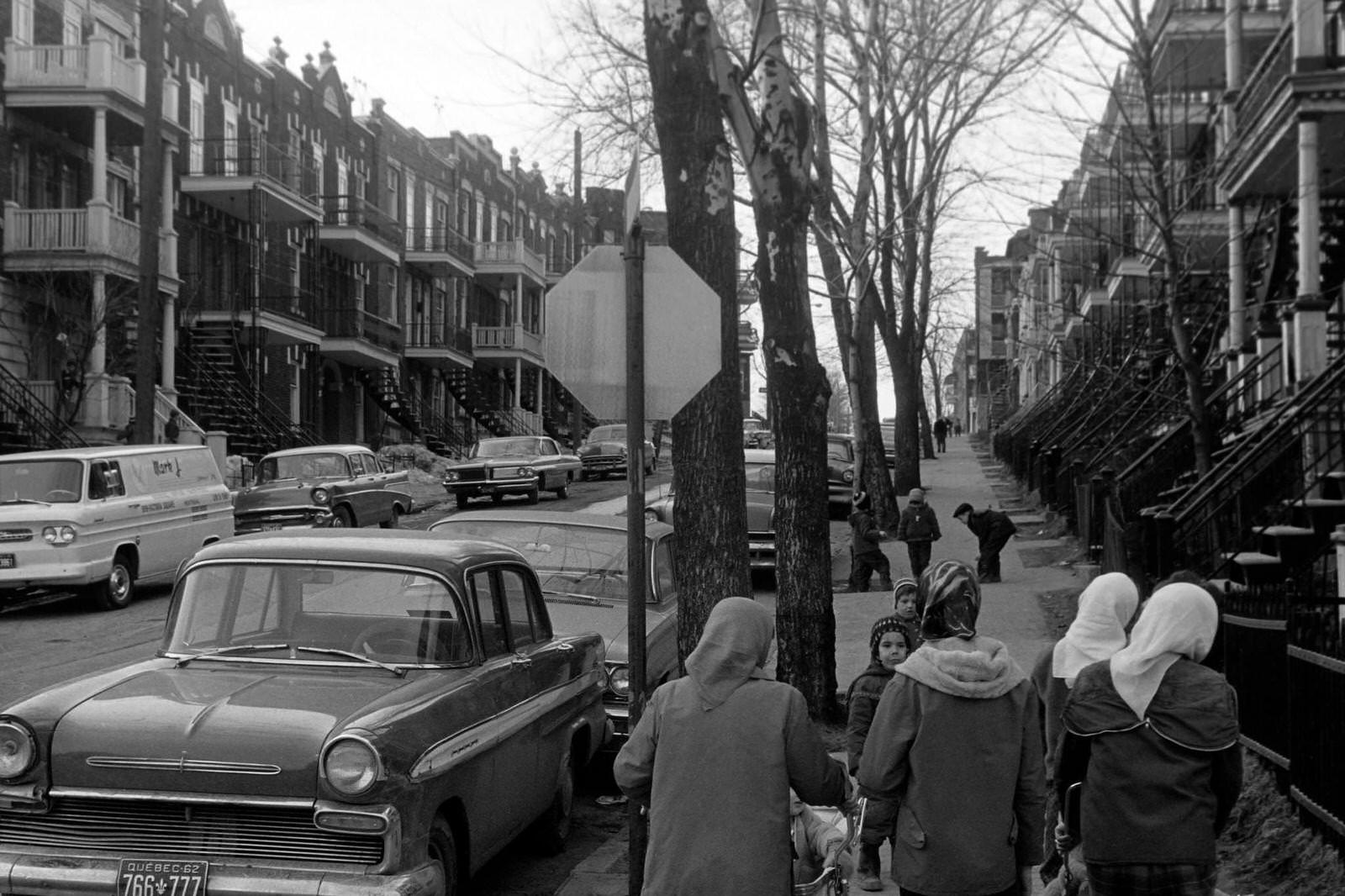Plateau Mont-Royal, Montreal, 1962.