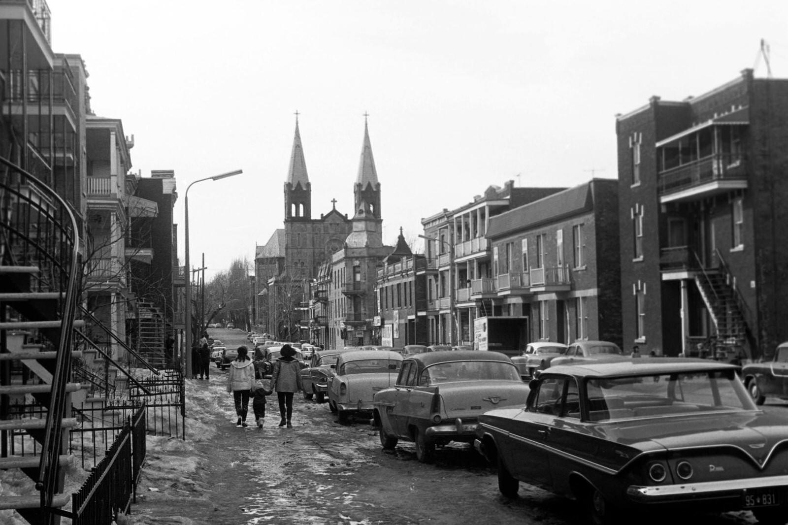 Plateau Mont-Royal, Montreal, 1962.