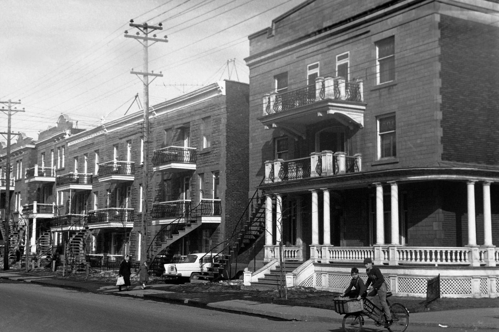 Plateau Mont-Royal, Montreal, 1962.