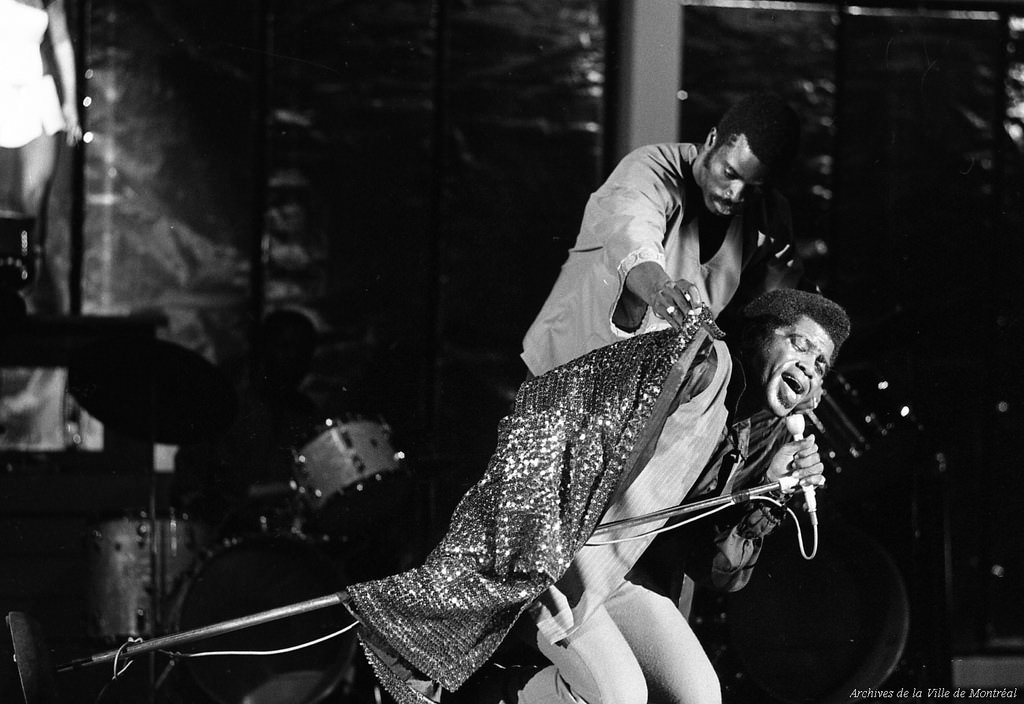 James Brown concert at Place des Nations, 1969