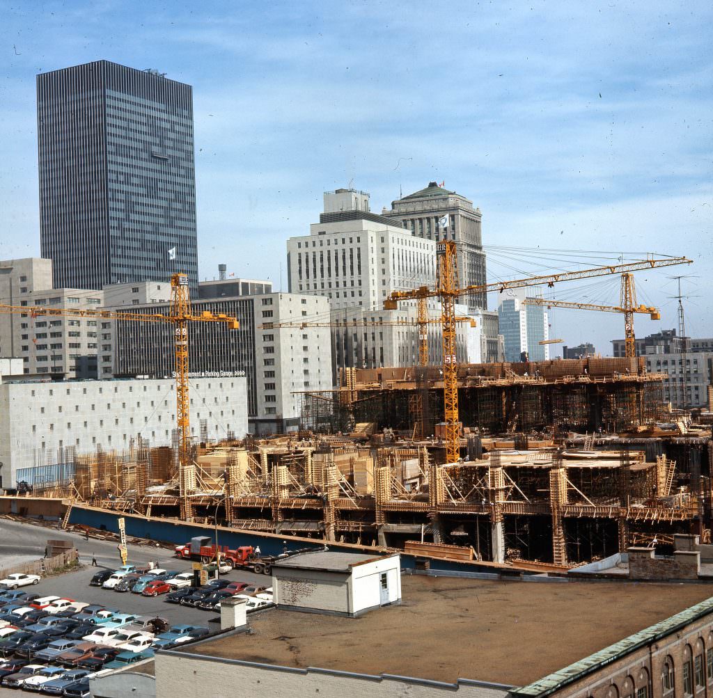 Construction of Place Bonaventure, 1966