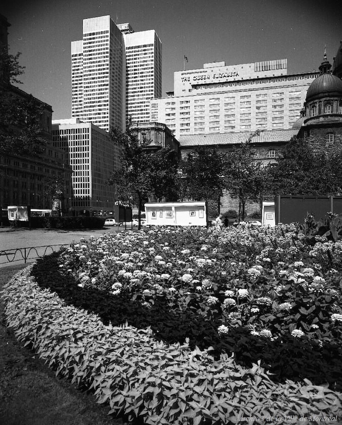 Sun Life Building, Place Ville Marie, IBM Building and Queen Elizabeth Hotel, 1966