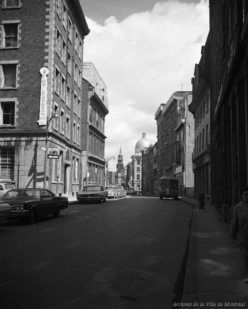 Perspective rue Saint-Paul, looking east, 1966