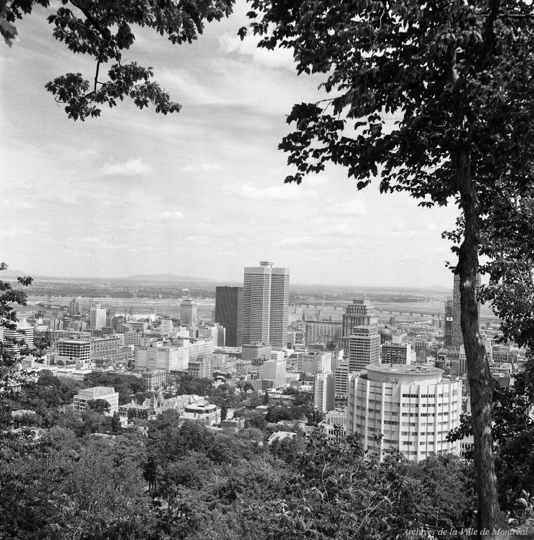 View of Montreal from Mount Royal, 1966