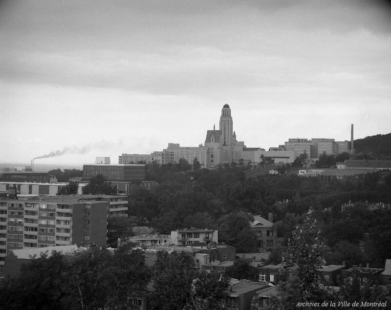 University of Montreal seen from Saint Joseph's Oratory, 1969