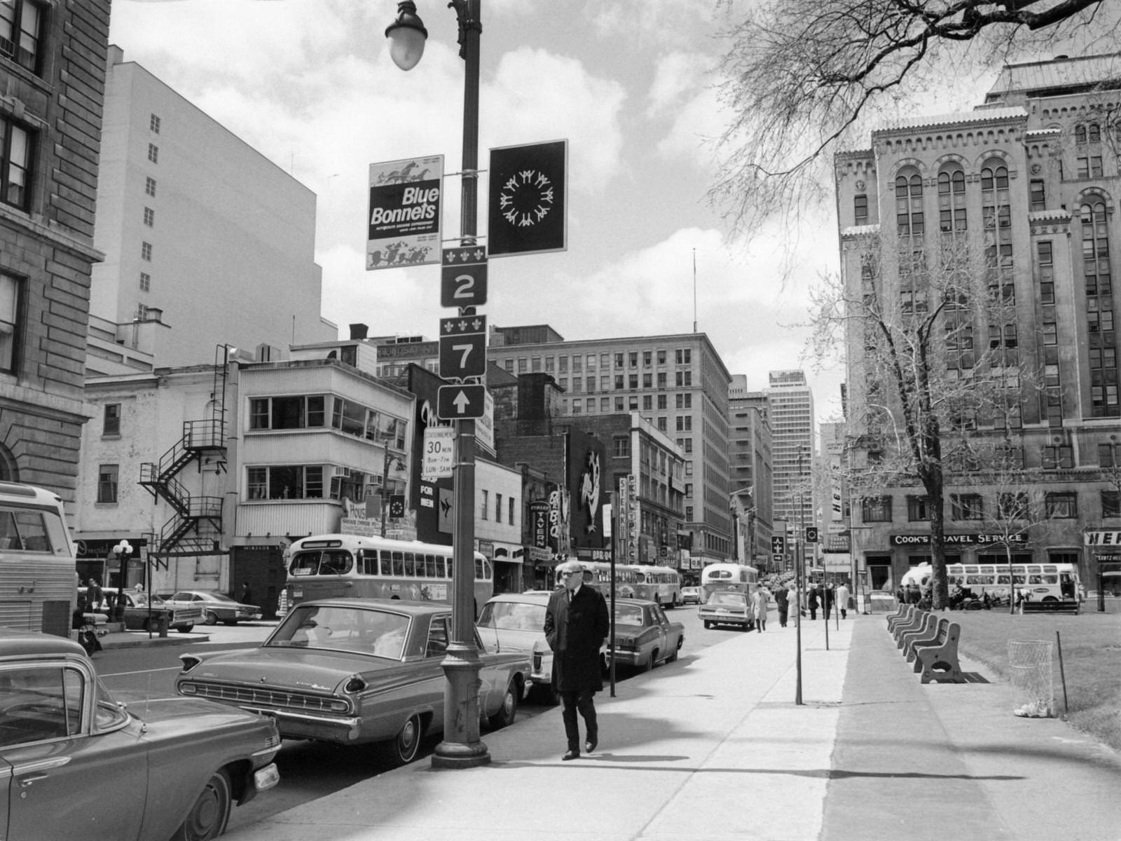 Peel-Street, Montreal, 1960s
