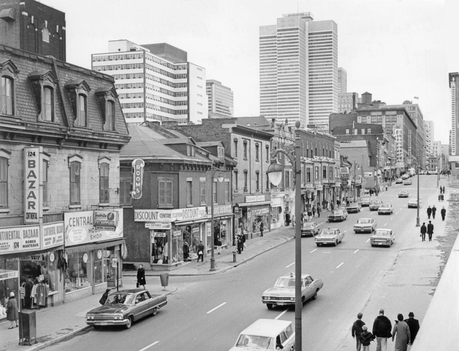 High-rise buildings, Montreal, 1960s