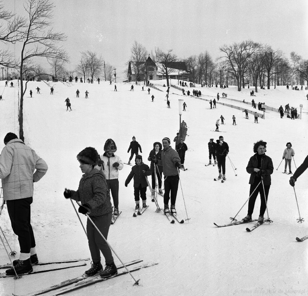 Winter on Mount Royal, 1963