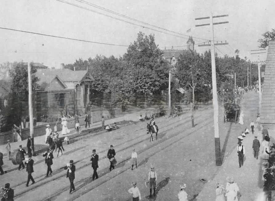 Parade on J Street, 1881