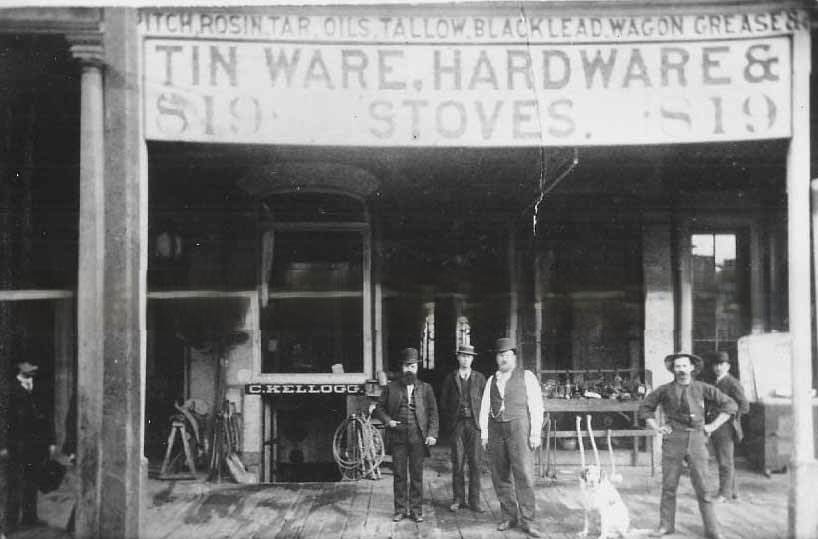 C. Kellogg Hardware store, 1886