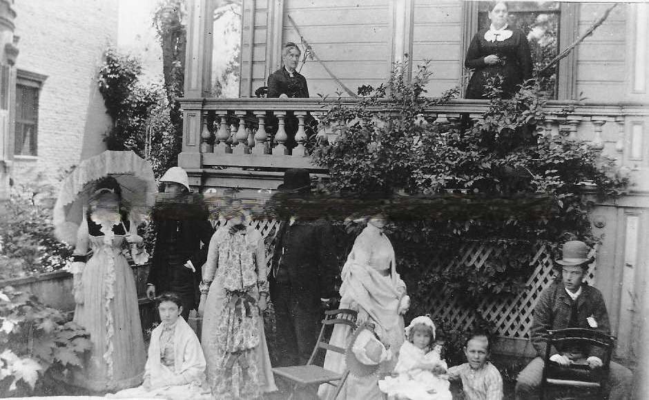 The W.B. C. Brown family at home, 1880