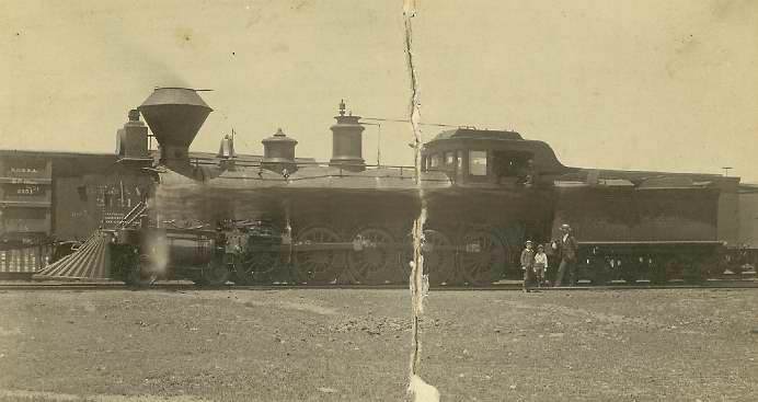 View of the railroad engine, "The Governor," built by Sacramento Shops of the Southern Pacific Railroad, 1889