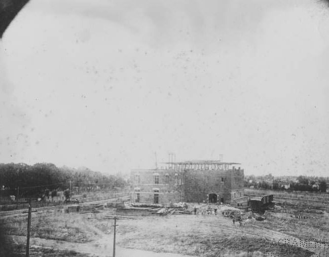 Buffalo Brewery Under Construction, 1889
